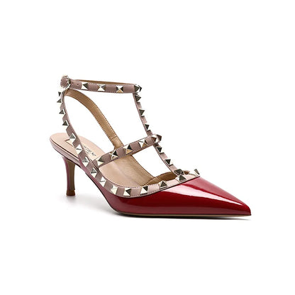 Luxury Women's sandals Summer Gladiator Sandals With Ankle Strap Fashion elegant Classics Rivet High Heels Party Ladies shoes