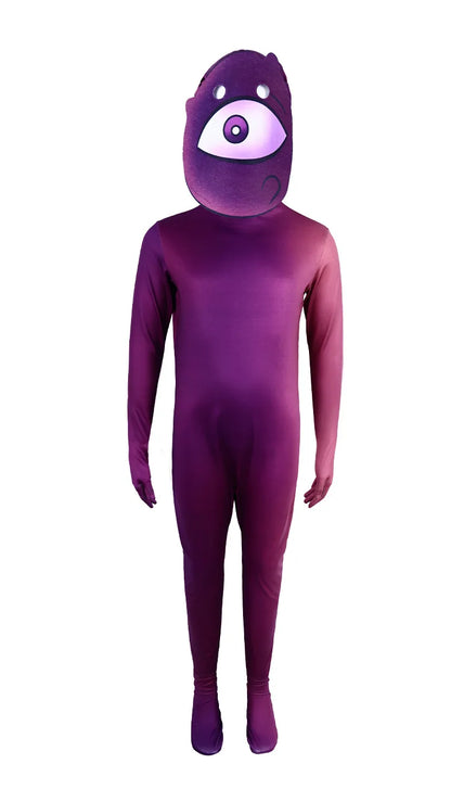 Doors Screech Cosplay Seek Doors Costume Kids Single Eye Mask Suit Jumpsuit Monster Jumbo Horror Scary Halloween Costume Child