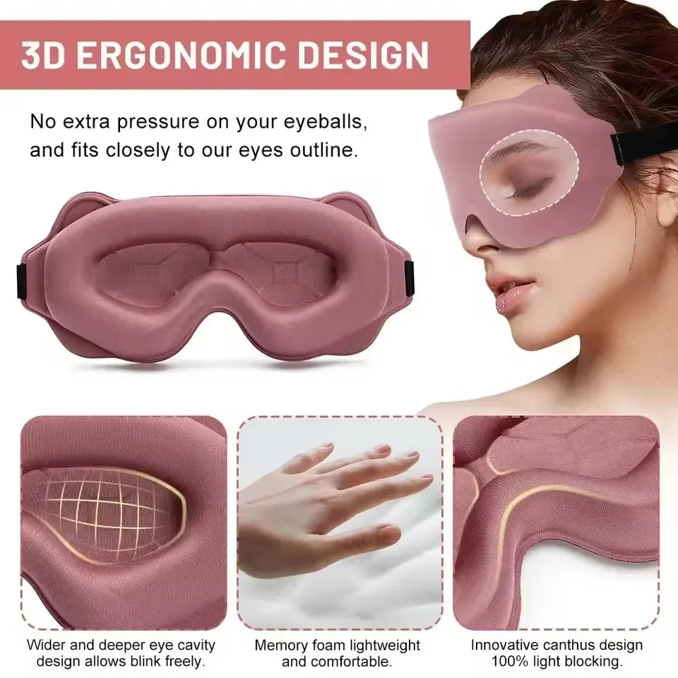 Sleeping Mask Eyepatch Blindfold Light Travel Eye Mask for 3D Sleeping Mask Slaapmasker Night Sleep Patch Portable Eyemask Pad