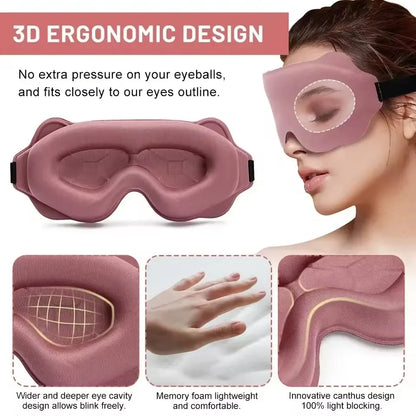 Sleeping Mask Eyepatch Blindfold Light Travel Eye Mask for 3D Sleeping Mask Slaapmasker Night Sleep Patch Portable Eyemask Pad