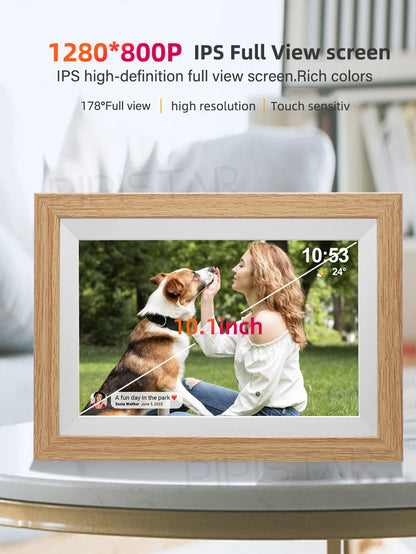 10.1-inch WiFi smart digital photo frame Frameo digital photo frame with high-definition IPS touch screen automatic rotationPicture FramesGoWisse.com
