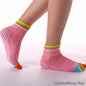 Women Colorful Yoga Socks Non-Slip Ladies Dance Socks Cotton Healthy Sports Five-toed Socks