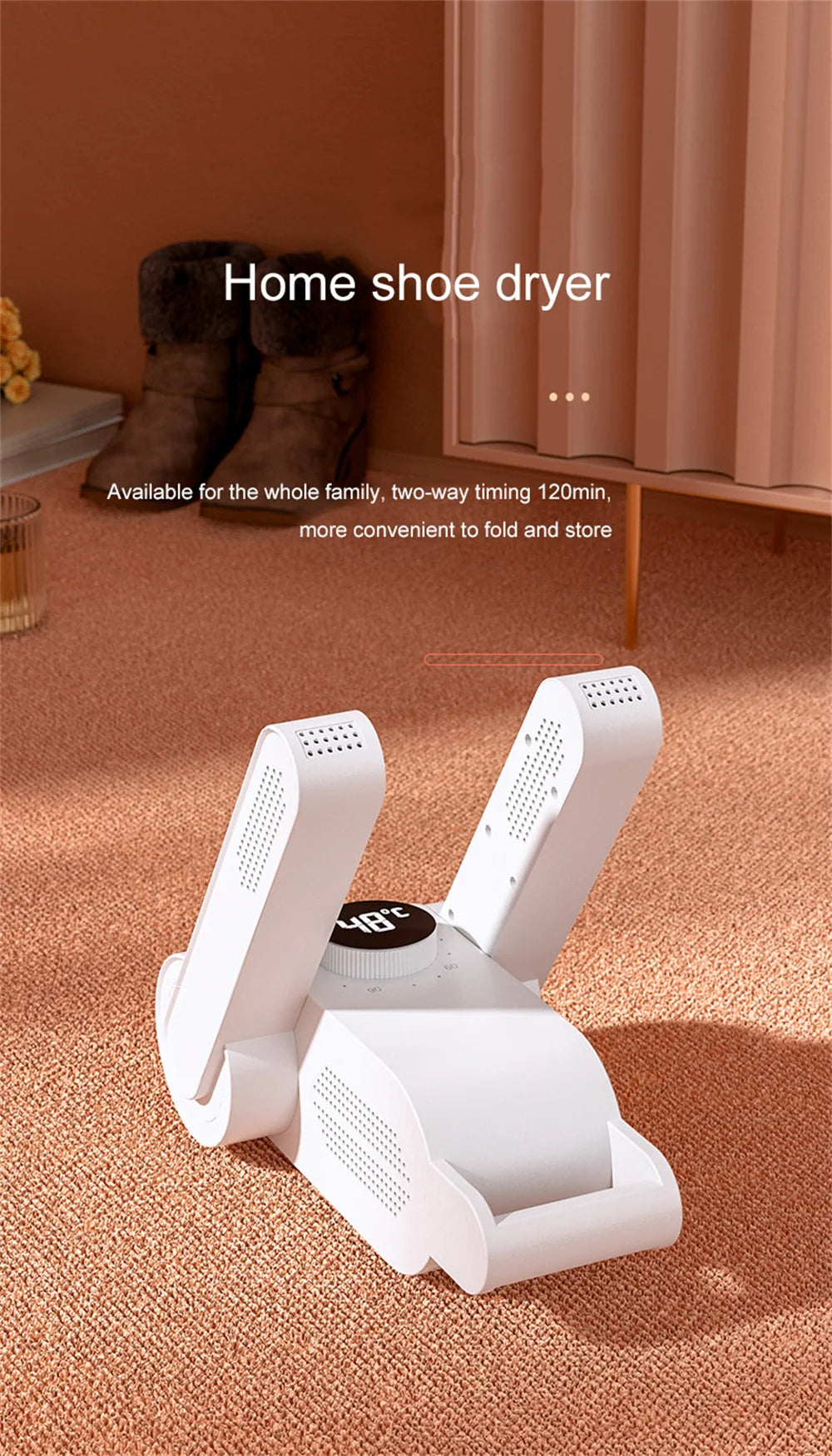 Xiaomi Shoes Dryer Machine Fast Dryer Heater Deodorizer Dehumidifier Device Foot Warmer Heater Home Portable Electric Shoe Dryer