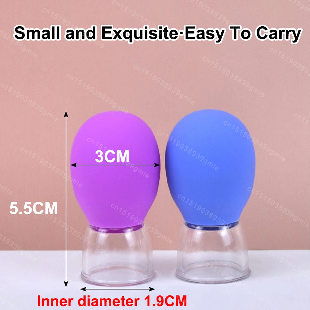 Silicone Cupping Massage Cup Body Face Neck Eye Massager Vacuum Body Facial Care Facial Steaming Pore Cleaner Tool Skin Care