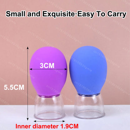 Silicone Cupping Massage Cup Body Face Neck Eye Massager Vacuum Body Facial Care Facial Steaming Pore Cleaner Tool Skin Care