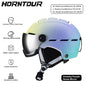 Horntour professional integrated ski helmet anti-collision warmth men and women outdoor single board double board ski equipment