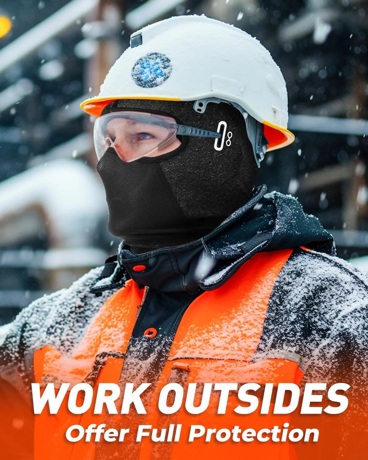 Thermal Balaclava Ski Mask Windproof Fleece Face Cover for Cold Weather Motorcycle Riding Skiing Snowboarding Outdoor Work