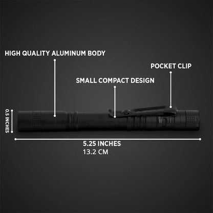 Small Mini LED Flashlight Handheld Pen Light Flashlight Tactical Pocket Torch PenLight with Clip Led Pen Flashlight