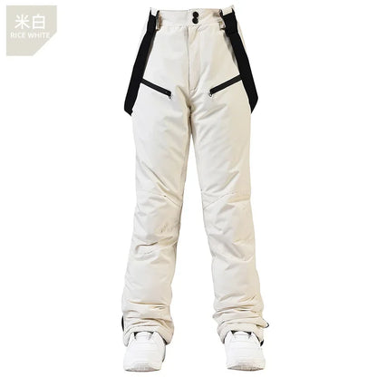 Women's and Men's Ski Pants Windproof Waterproof Snowboarding Pants Winter Outdoor Warm Snow Sports Pants Men Women Skiing