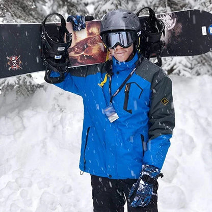 Men's Ski Suit Winter Waterproof Snowboard Wear Set Outdoor Men Snow Fleece Jackets Pants Overalls For Husband Windproof Hooded