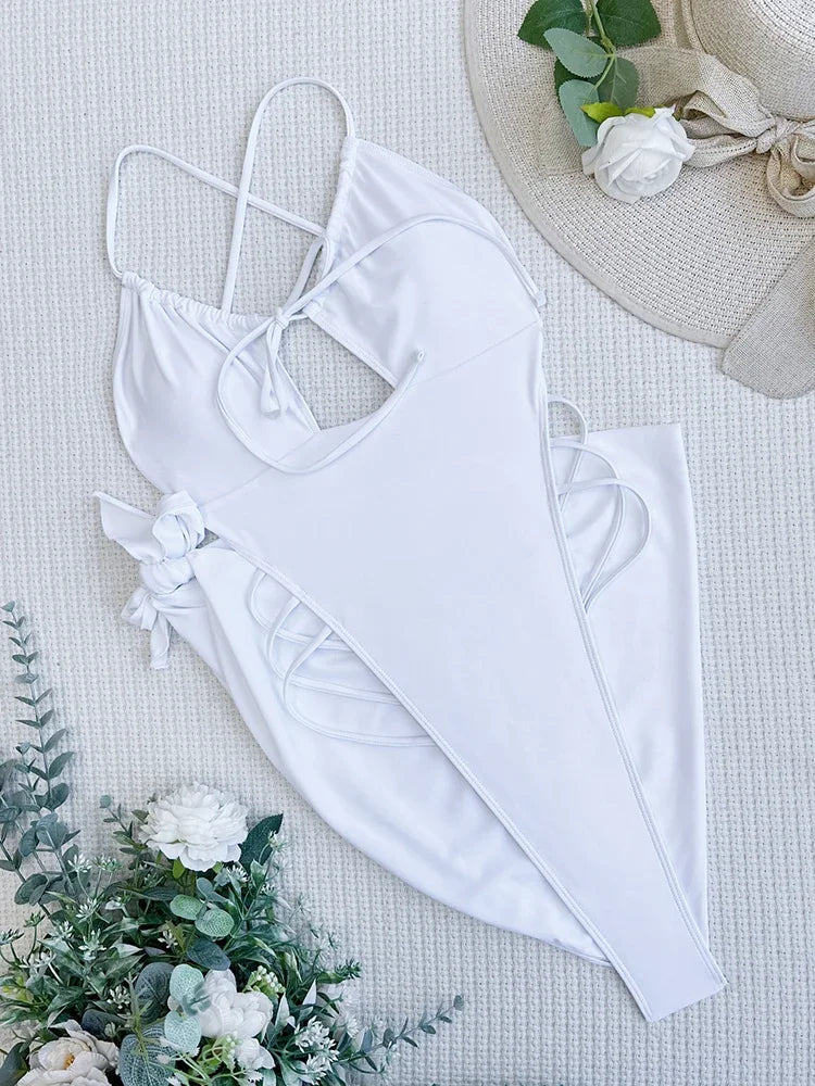 Summer Swimsuits Women Clothing High Cut Sexy Hot Fitness Swimwear Bikini Sets  2 Pieces Bathing Suits Female