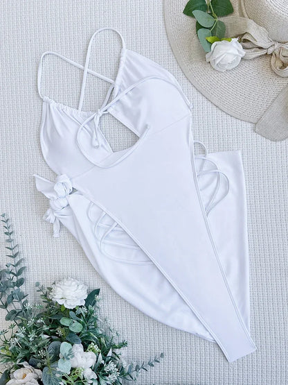 Summer Swimsuits Women Clothing High Cut Sexy Hot Fitness Swimwear Bikini Sets  2 Pieces Bathing Suits Female