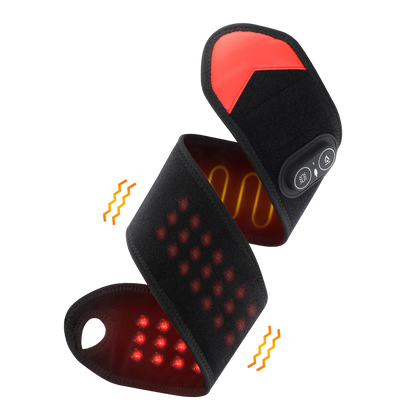 Red Light Therapy Wrist Protector 660nm 850nm LED Infrared Heating Pad Wrist Wrap 3 Levels Vibration Hand Massager Brace
