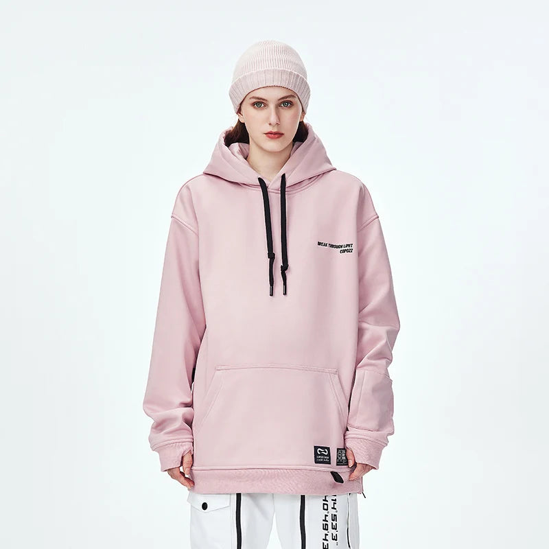 Oversize Ski Hoodie Men Women Warm Windproof Waterproof Snow Hoodie Ski Jacket Skiing Snowboarding Hooded Jackets Ski Equipment