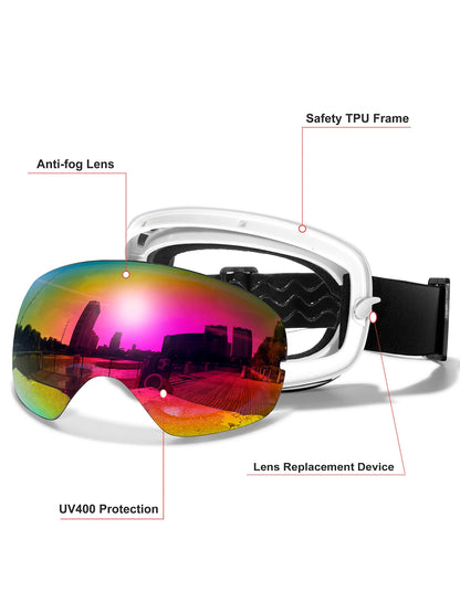 Classics Ski Goggles Double Layers Anti-fog Big Ski Glasses UV400 Skiing Mask Snowboard Men Women Winter Sports Snow Goggles