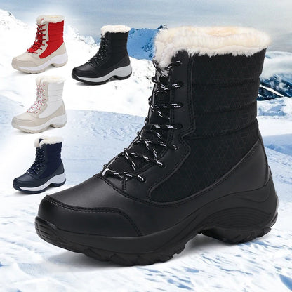 Snow Boots for Women Platform Shoes Boots Plush Keep Warm Women's Thigh High Boots Winter Ankle Boots Comfortable Walking Shoes