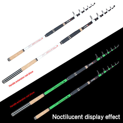 BIUTIFU 3.75lbs Telescopic Carp Fishing Rods 3.0/3.6/3.9/4.2m T800 Carbon Travel Spinning Surfcasting 40-180g Lake Sea Hard Pole