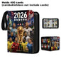 2026 World Cup Football Star Ronaldo Messi Mbappé 400/900pcs Album Book Folder Card Slots Collections Zipper Card Binder Holder