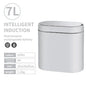 7L Trash Can Smart Sensor Trash Can Automatic Household Electronic Kitchen Trash Bin Toilet Waterproof Narrow Seam Sensor Bin
