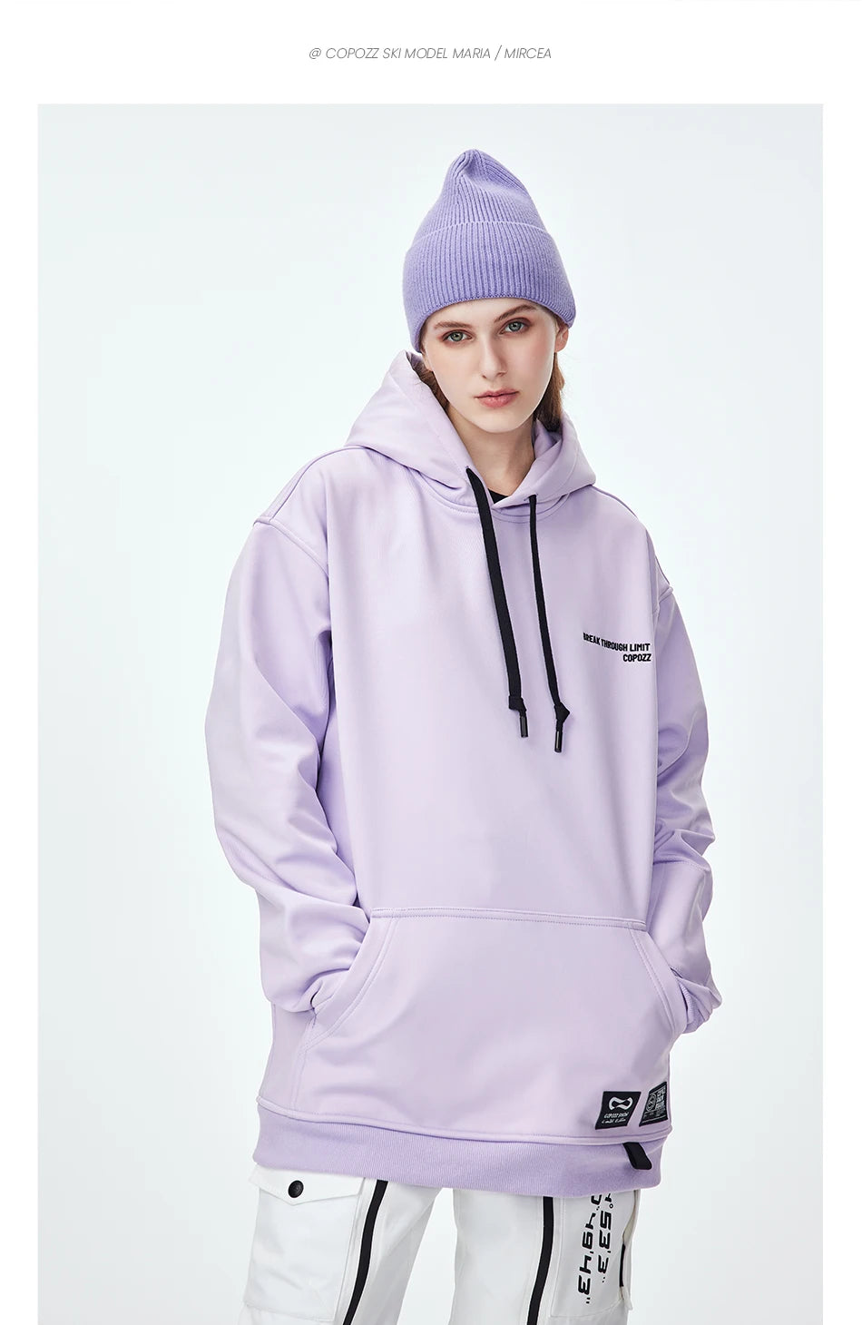 Oversize Ski Hoodie Men Women Warm Windproof Waterproof Snow Hoodie Ski Jacket Skiing Snowboarding Hooded Jackets Ski Equipment