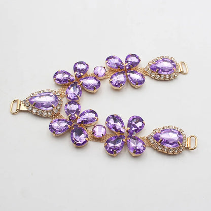 1 pcsOf Fashionable Rhinestone Metal Slipper Chains And Bread Shoes Bikini Women's Shoes Metal Slippers Women's Open Toe