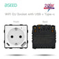 BSEED EU Standard Wifi Socket Smart Plug Function Part Only Power Monitor Timing Smart Home Alexa Voice Control  Bule Backlight