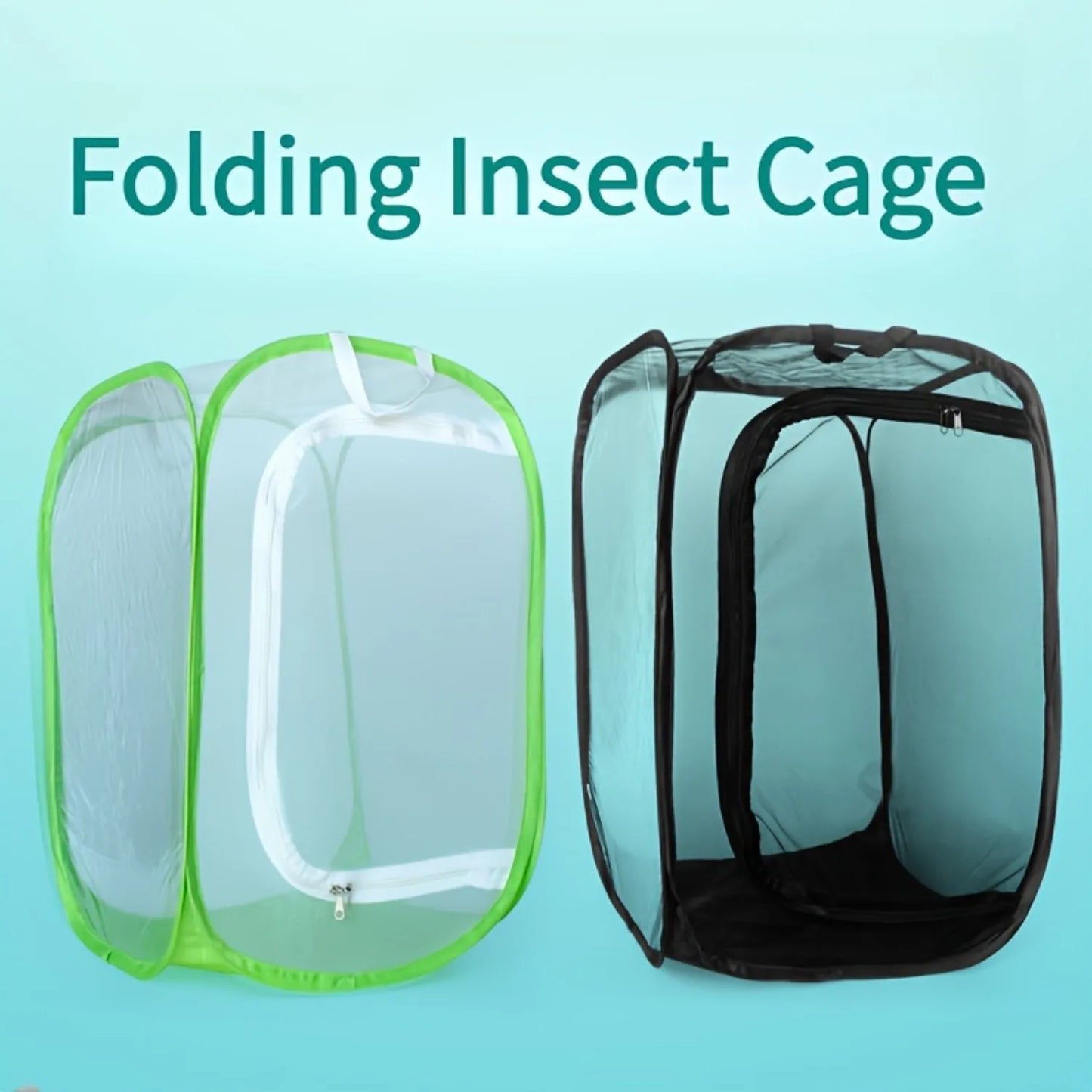 1pc Collapsible Insect Cage, Mesh Habitat Cage for Birds Butterflies Mantis Stick Insects Breeding Container