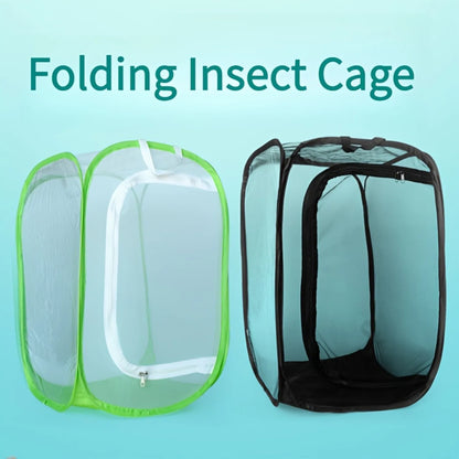 1pc Collapsible Insect Cage, Mesh Habitat Cage for Birds Butterflies Mantis Stick Insects Breeding Container