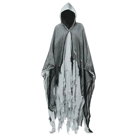 Witch Costumes Halloween Adult Cloak Vampire Hooded Cosplay Costume Cloak Scary Grim Reaper Dress Up Prank Horror Costume Props