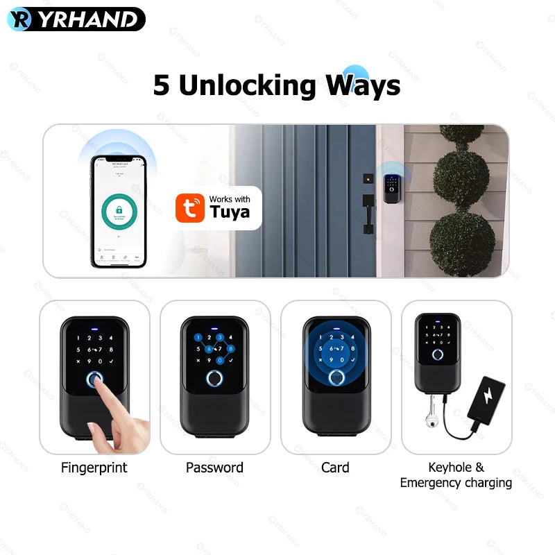 TTlock Smartkey Lock Box Wireless Electronic Key Safe with Digital Code App Controlled Bluetooth Smartlock for Home Key Padlock