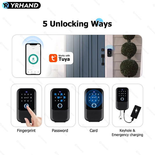 TTlock Smartkey Lock Box Wireless Electronic Key Safe with Digital Code App Controlled Bluetooth Smartlock for Home Key Padlock