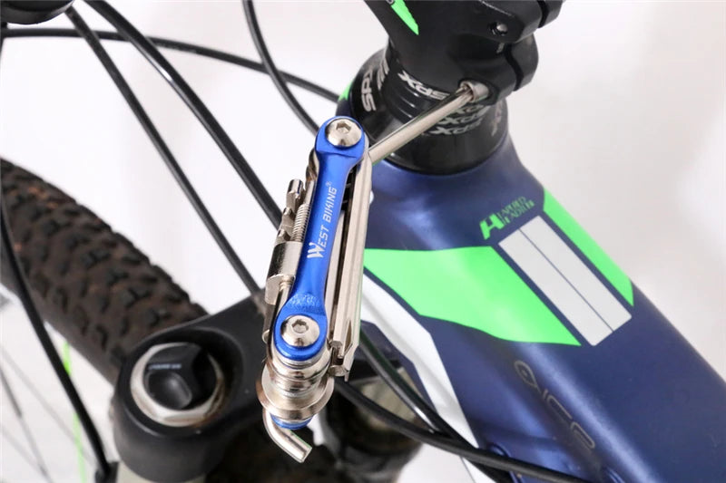WEST BIKING 11 in 1 Bicycle Repair Tool  Multifunction Bicycle Repair Set  MTB Road Bike Repair Tools Kit  Wrench Screwdriver