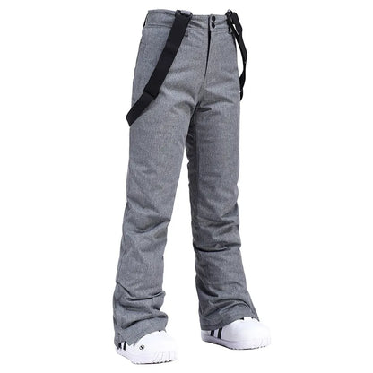 Cheap Women's and Men's Ice Snow Pants Outdoor Snowboarding Clothing Strap Trousers Skiing Suit Wear 10K Waterproof