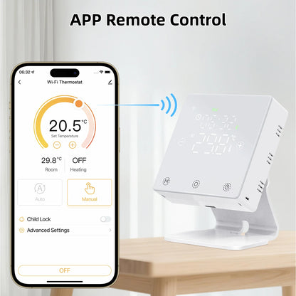 Smart Home Thermostat WiFi Heating Water/Gas Boiler Tuya RF433 Wireless Battery Powered Temperature Controller Alexa Google Home