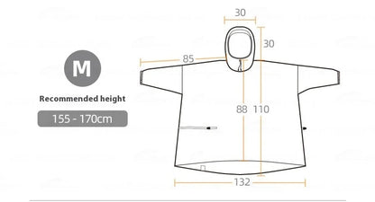 3F UL GEAR Sleeve Raincoat Lightweight Windproof and Waterproof PU5000mm 3D Silicon Coating Fabric About 180g Nylon Polyester