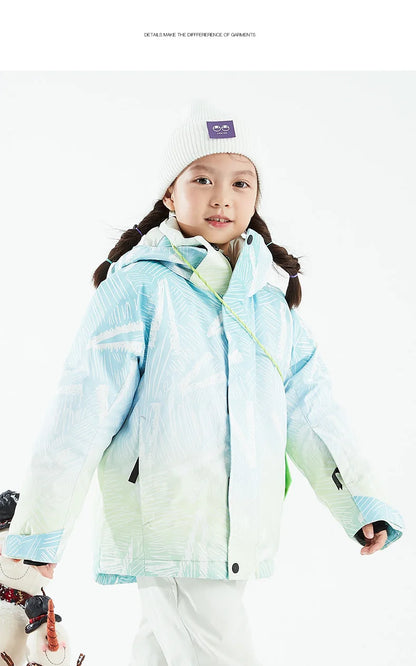 VECTOR Ski Professional Children's Ski Jacket Warm Waterproof Boys Girls Outdoor Skiing Snowboarding Winter Ski Kids
