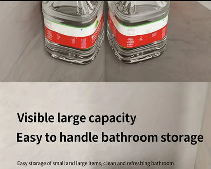 Space Corner Shower Shelf, No-Drill Wall-Mounted Bathroom Organizer, Triangular Design for Shampoo, Conditioner, and Soap Storag