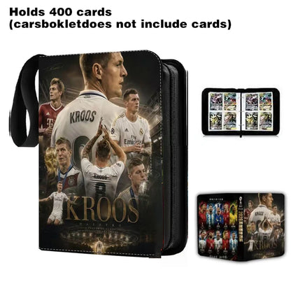 2026 World Cup Football Star Ronaldo Messi Mbappé 400/900pcs Album Book Folder Card Slots Collections Zipper Card Binder Holder