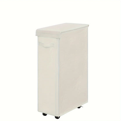 1PC Laundry Basket With Wheels And Lid,Closed Laundry Hamper,Suitable For Bedrooms,Bathtubs,Laundry,Dormitories