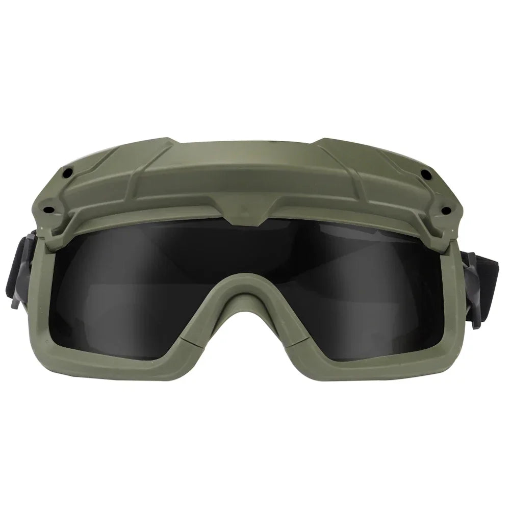 Sports Sunglasses for Men Women 2 Modes Airsoft Goggles Riding Eye Protection for Hiking Paintball Hunting Gear