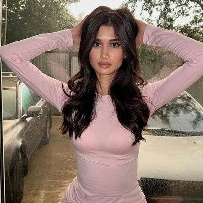 Basic Wide Leg Pants Leisure Suit Women 2025 Spring Solid Long Sleeve Top Casual Loose Trousers 2 Piece Set Hottie Streetwear