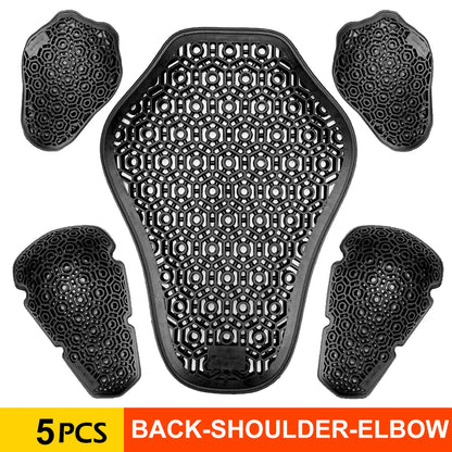 Motorcycle Protective Gear Motorcycle Shoulder Elbow Back Protection Pad Racing Safety Insert Armor Back CE Protector Equipment