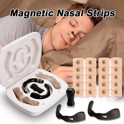 Magnetic Nasal Breathing Dilators Kit Nasal Dilator Boost Oxygen Intake Breathing Nose Strips Breathing Nose Clip Nasal Strips