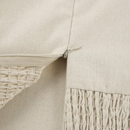 Minimalist Cotton Linen Design Strapless Dress Summer Women's Personal Street Elastic Backless Pocket Vacation Beach Dress