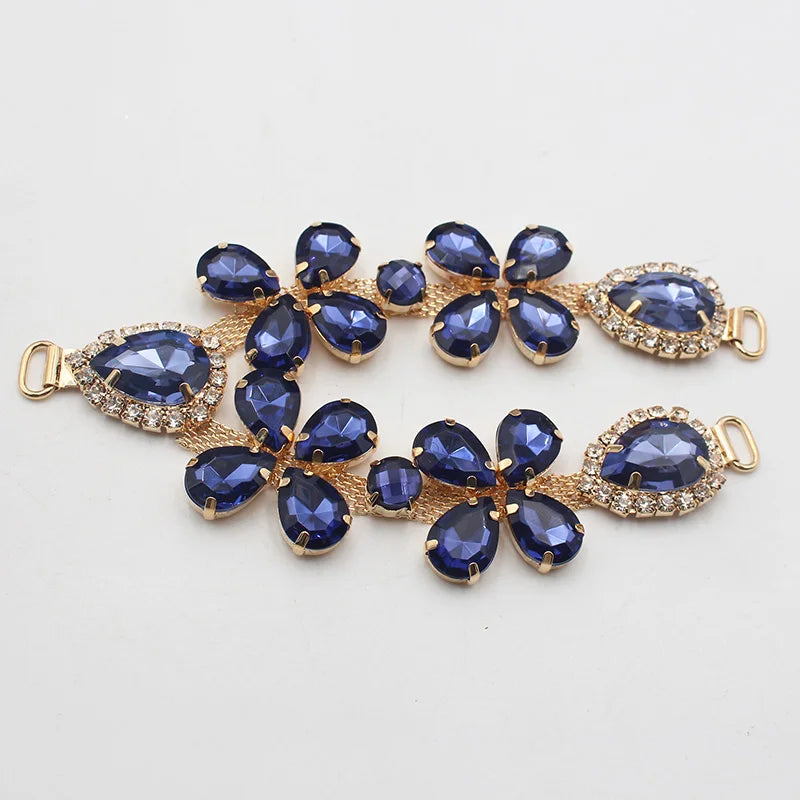1 pcsOf Fashionable Rhinestone Metal Slipper Chains And Bread Shoes Bikini Women's Shoes Metal Slippers Women's Open Toe