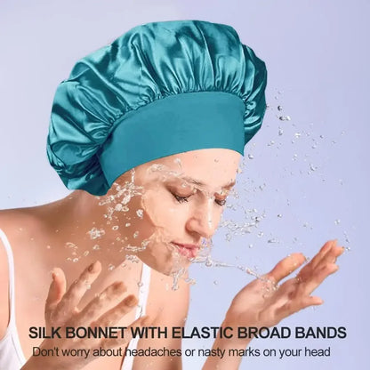 Hundreds of High Elasticity Hair Care Cap Moon Hat Wrapped Headscarf Beauty Cap Shower Cap Female Nursing Satin Sleeping Cap