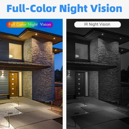 5MP 4G Solar Security Camera 2.4G WiFi Wireless Outdoor Color Night Vision Battery Powered Support PIR Waterproof Two-Way Audio
