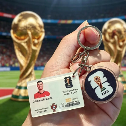 FIFA Official 2026 World Cup Trophy Keychain Authentic World Cup Merchandise Football Fan Gift Pendant