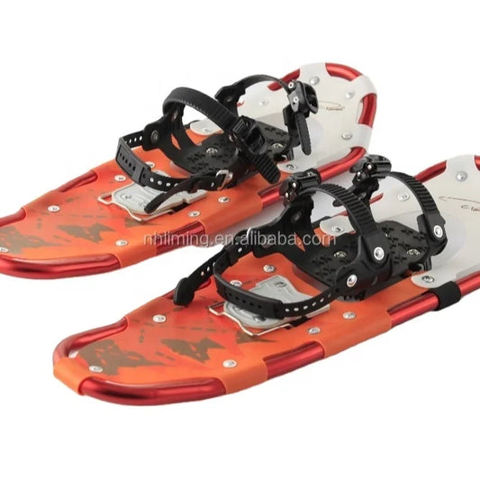 High Quality Adult Shoes Aluminum Hiking Snowshoes With Vertical Pipes Adjustable Skiing Snowshoes