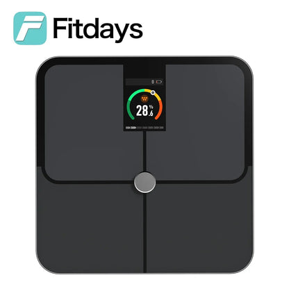Fitdays Home Smart Bioimpedance Scale 8 Electrode Body Fat Scale Weight Balance Scale Smart Body Composition Scale
